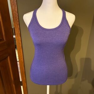 Lululemon size 4 purple racerback ribbed tank top